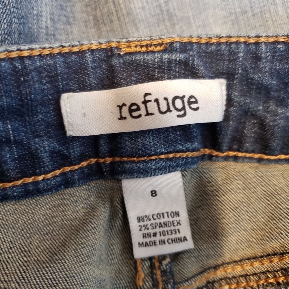 Refuge Destroyed Distressed Ripped Jeans Denim - Picture 6 of 6